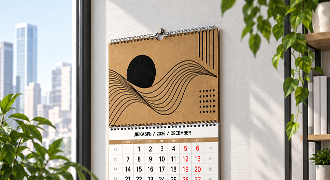 Календарь квартальный на пружине (Calendar 40_2)